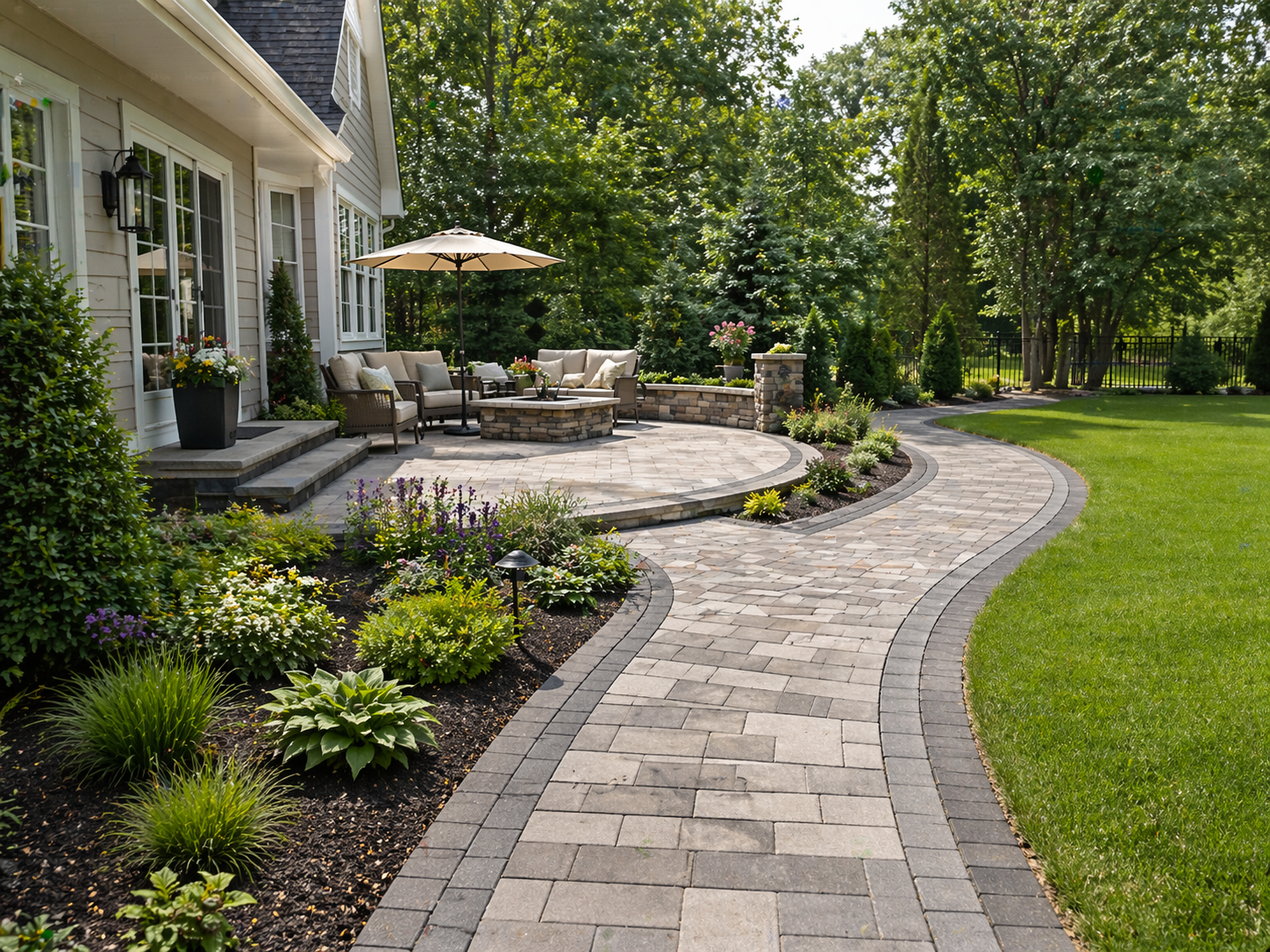 Driveway and entry improvements